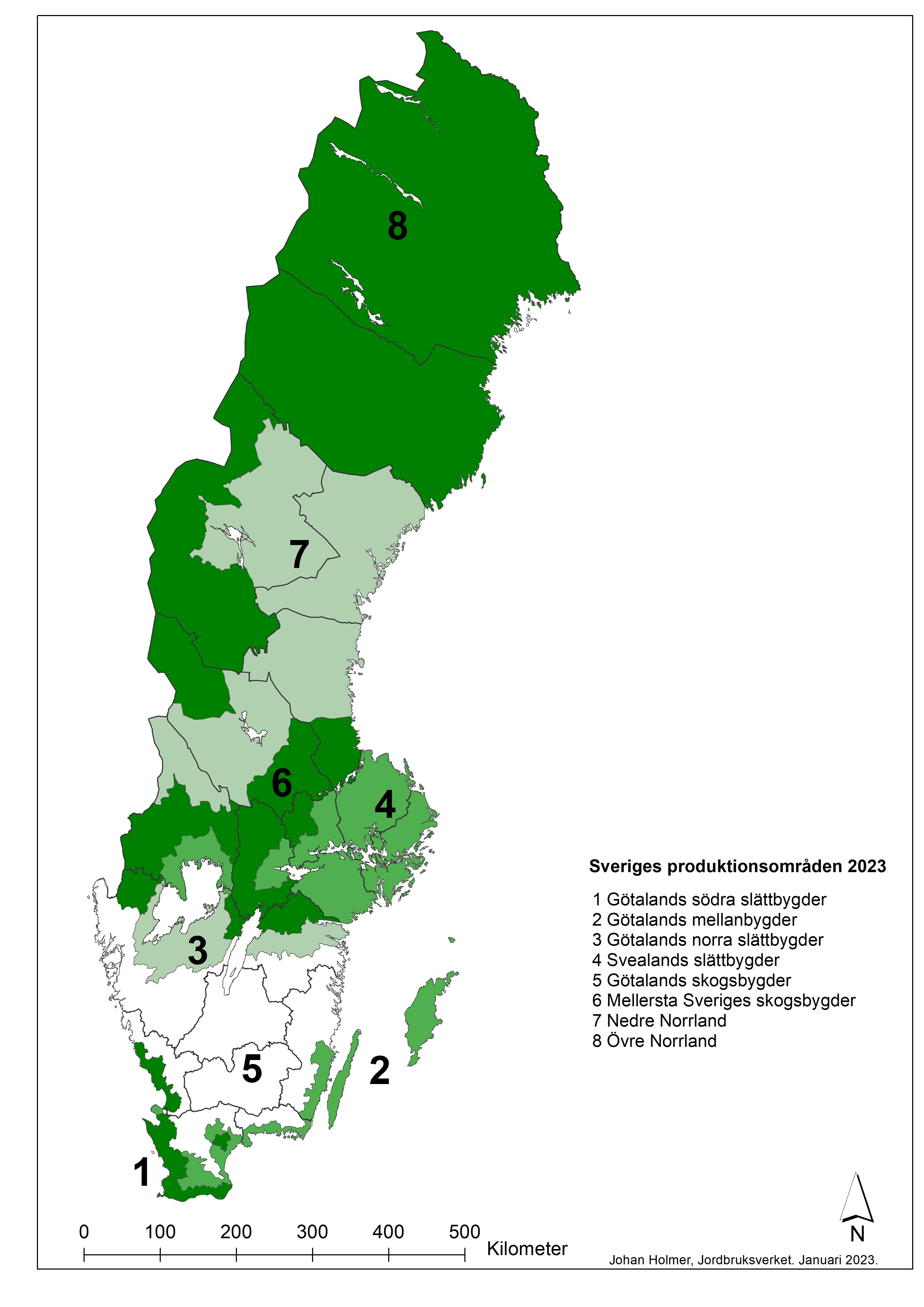 Arrendepris P Jordbruksmark Efter Produktionsomr de goslag Variabel 